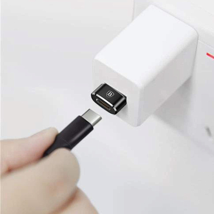 Переходник Type-C - USB (мама - папа) хост OTG Baseus CAAOTG-01 черный