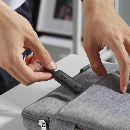 Bluetooth аудио адаптер (ресивер) разъем 3,5 мм Ugreen CM403 с громкой связью черный