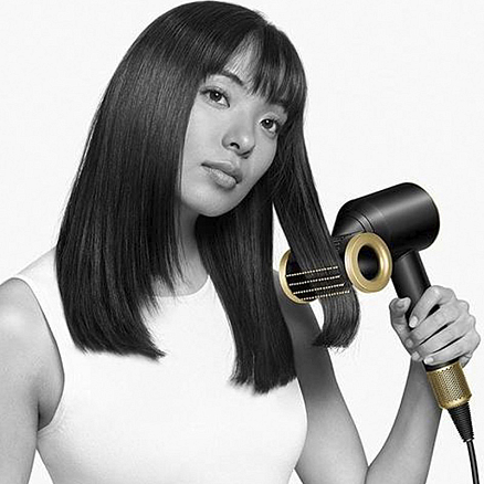 Фен-стайлер Dyson Supersonic HD15 черный оникс-золото