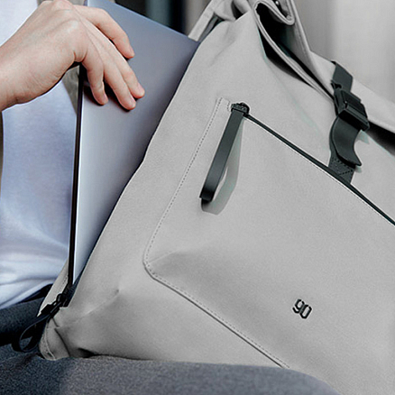 Рюкзак Xiaomi Ninetygo Urban Daily Simple с отделением для ноутбука до 15,6 дюйма светло-серый