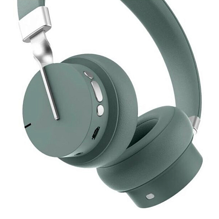 Наушники беспроводные TFN Nova накладные с микрофоном зеленые