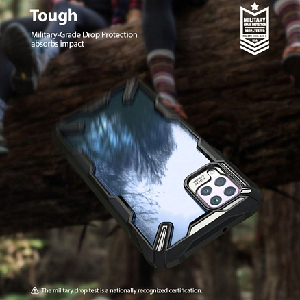Чехол для Huawei P40 Lite гибридный Ringke Fusion X черный
