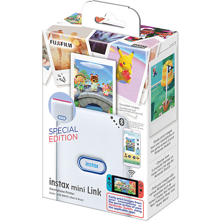 Фотопринтер Fujifilm Instax Mini Link Nintendo Switch SE белый