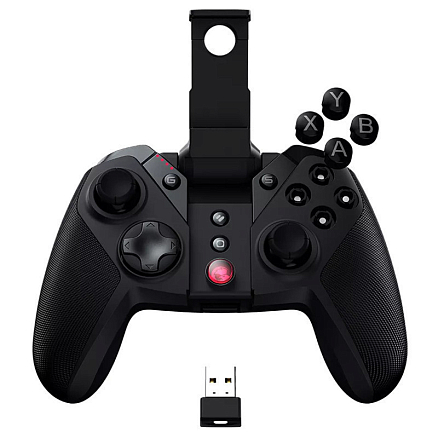 Джойстик (геймпад) беспроводной для телефона, Nintendo Switch и ПК GameSir G4 Pro с держателем для телефона черный