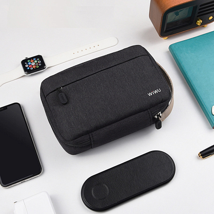 Сумка-органайзер для аксессуаров WiWU Cozy L черная