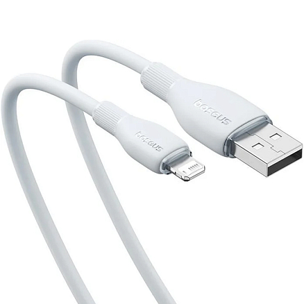 Кабель USB - Lightning для зарядки iPhone 1,2 м 2.4A Baseus Pudding P10355700221-00 белый