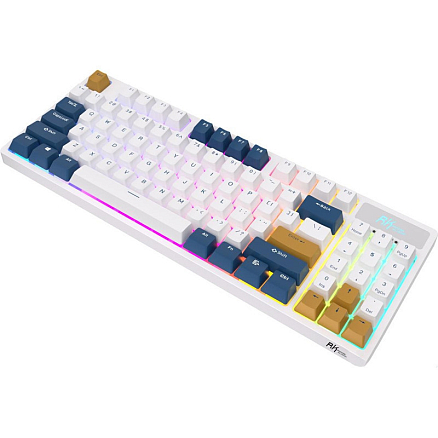 Клавиатура беспроводная Bluetooth Royal Kludge RK89 RK Lemon механическая с подсветкой игровая белая