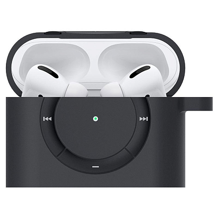 Чехол для AirPods Pro гелевый Spigen SGP Classic Shuffle черный