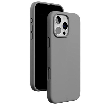 Чехол для iPhone 16 Pro силиконовый VLP Aster MagSafe серый