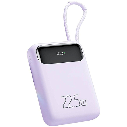 Внешний аккумулятор McDodo MC-3245 с встроенным кабелем Type-C 10000мАч (USB, Type-C, Lightning, 22.5 Вт) фиолетовый