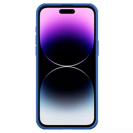 Чехол для iPhone 15 Pro Max гибридный Nillkin CamShield Pro MagSafe синий