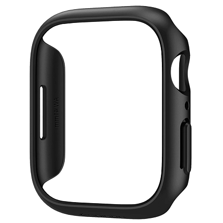 Чехол для Apple Watch 45 мм пластиковый тонкий Spigen Thin Fit черный