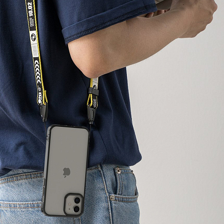 Чехол для iPhone 12 Mini гибридный Ringke Fusion прозрачно-черный