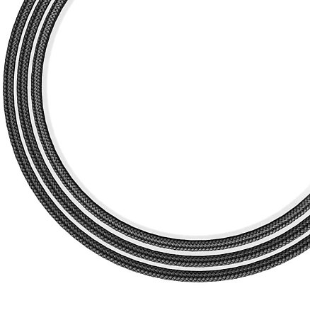 Кабель USB - Lightning для зарядки iPhone 1 м 2А с угловым Lightning плетеный Baseus MVP Elbow черный