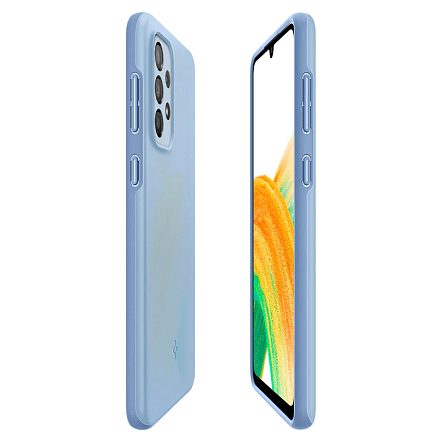 Чехол для Samsung Galaxy A33 5G пластиковый тонкий Spigen Thin Fit голубой