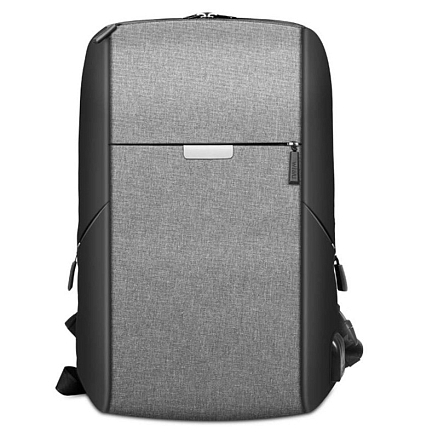 Рюкзак WiWU OnePack с отделением для ноутбука до 15,6 дюйма и USB портом серый
