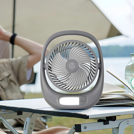 Вентилятор портативный настольный Evolution AirLeaf AL-101 серый