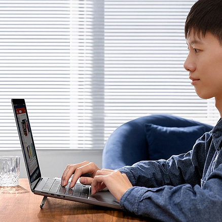 Подставка для ноутбука от 13 до 17,3 дюймов регулируемая Baseus Slim металлическая серая