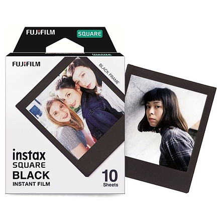 Картридж с фотопленкой для Fujifilm Instax Square Black Frame на 10 снимков