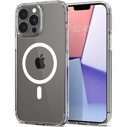 Чехол для iPhone 13 Pro Max гибридный Spigen Ultra Hybrid MagSafe прозрачно-белый