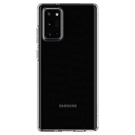 Чехол для Samsung Galaxy Note 20 гелевый ультратонкий Spigen SGP Liquid Crystal прозрачный