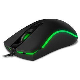 Мышь проводная USB оптическая Sven RX-530S с подсветкой 4 кнопки 1200 dpi игровая черная