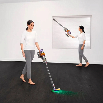 Вертикальный пылесос Dyson V15 Detect Absolute 446986-01 беспроводной желтый никель