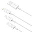 Кабель USB - Lightning, MicroUSB, Type-C 0,5 м 3.5A Baseus Superior белый