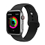 Ремешок-браслет для Apple Watch 42 и 44 мм силиконовый Nova Sport черный