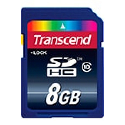 Карта памяти Transcend Secure Digital SDHC 8Gb Class 10