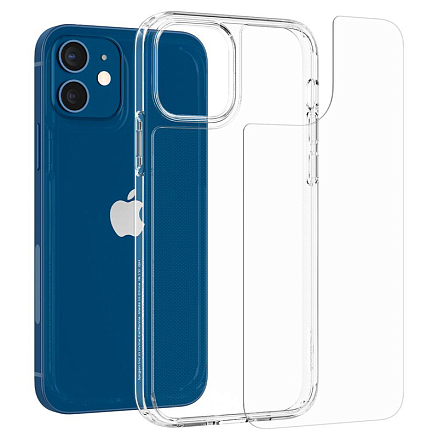 Чехол для iPhone 12 Mini гибридный Spigen Quartz Hybrid прозрачный