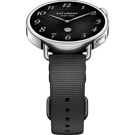 Умные часы Xiaomi Redmi Watch S4 41 мм с черным силиконовым ремешком серебристые