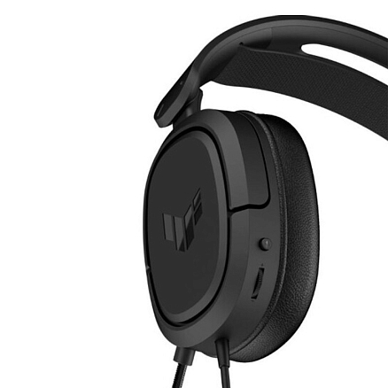Наушники Asus TUF Gaming H1 полноразмерные с микрофоном игровые черные
