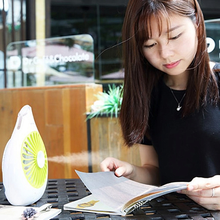 Вентилятор настольный с увлажнителем Rock Space T1 бело-зеленый