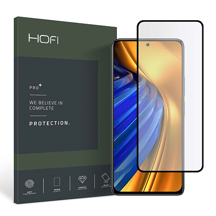 Защитное стекло для Xiaomi Poco F4 на весь экран Hofi Glass Pro+ черное