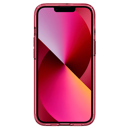 Чехол для iPhone 13 mini гибридный Spigen SGP Ultra Hybrid прозрачно-красный