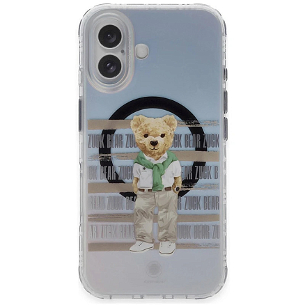Чехол для iPhone 16 гибридный Zuck Bear California Cool Leisure Wear
