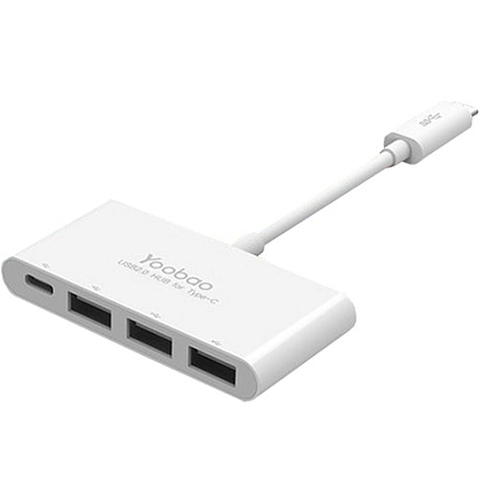 Хаб (разветвитель) Type-C - 3 х USB 2.0, Type-C + хост OTG YOOBAO YB-H1C3A/C