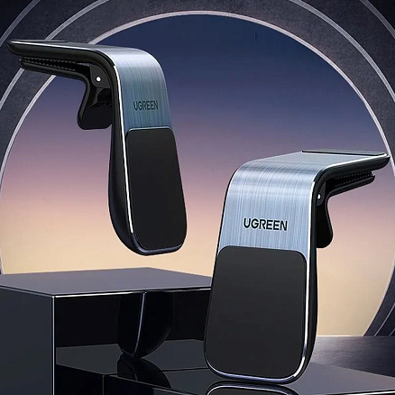 Держатель автомобильный в решетку обдува магнитный Ugreen LP290 серебристый