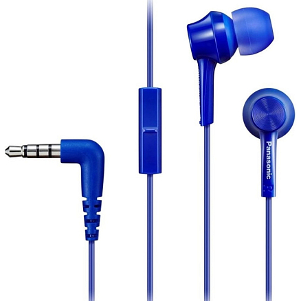 Наушники Panasonic RP-TCM115GCA вакуумные с микрофоном синие