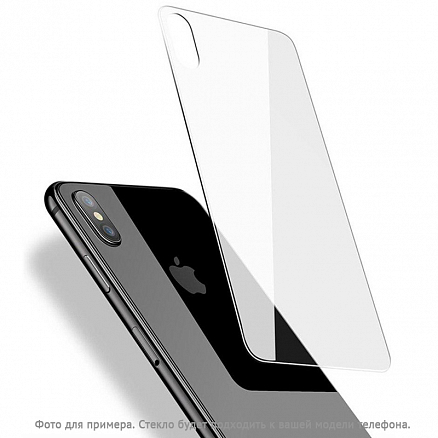 Защитное стекло для iPhone X, XS на заднюю крышку противоударное Mocoll Black Diamond 2.5D прозрачное