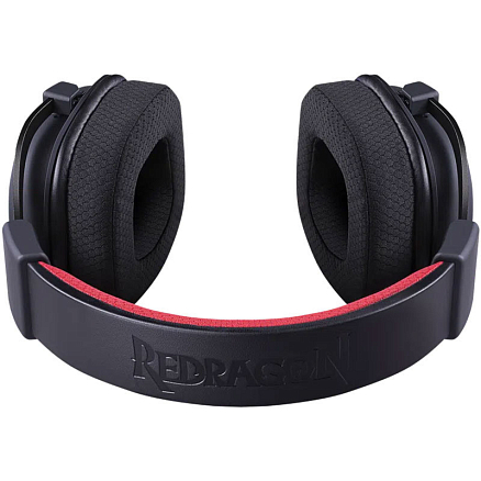 Наушники беспроводные Redragon Zeus Pro полноразмерные с микрофоном и RGB подсветкой игровые черно-красные