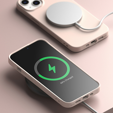 Чехол для iPhone 13 mini гелевый ультратонкий Ringke Air S розовый
