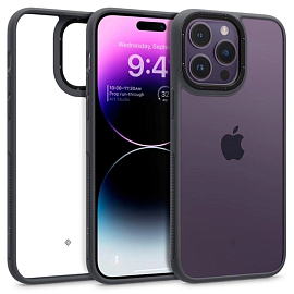 Чехол для iPhone 14 Pro гибридный Spigen Caseology Skyfall черный