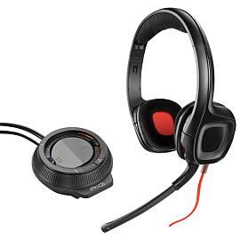 Наушники Plantronics GameCom D60 накладные c микрофоном, усилителем и аудиомикшером для компьютера в разъем USB