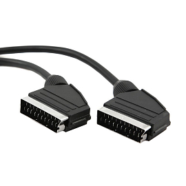Кабель SCART - SCART длина 3 м с Cablexpert CCV-518 черный