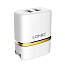Зарядное устройство сетевое с двумя USB входами 2.4А и MicroUSB кабелем Ldnio DL-AC52 белое