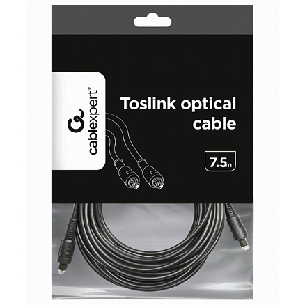 Кабель оптический Toslink - Toslink длина 7,5 м Cablexpert CC-OPT черный