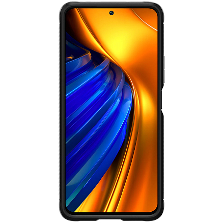 Чехол для Xiaomi Poco F4, Redmi K40S гелевый Spigen Rugged Armor черный