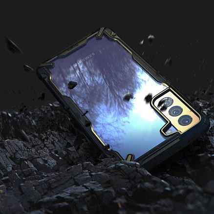 Чехол для Samsung Galaxy S21+ гибридный Ringke Fusion X черный